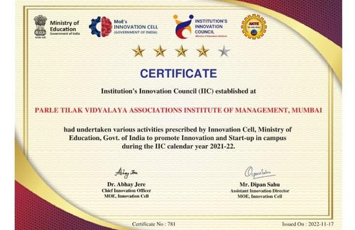 IIC Certificate 2021-22